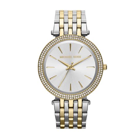 michael kors gage silver tone watch|michael kors watches ladies gold.